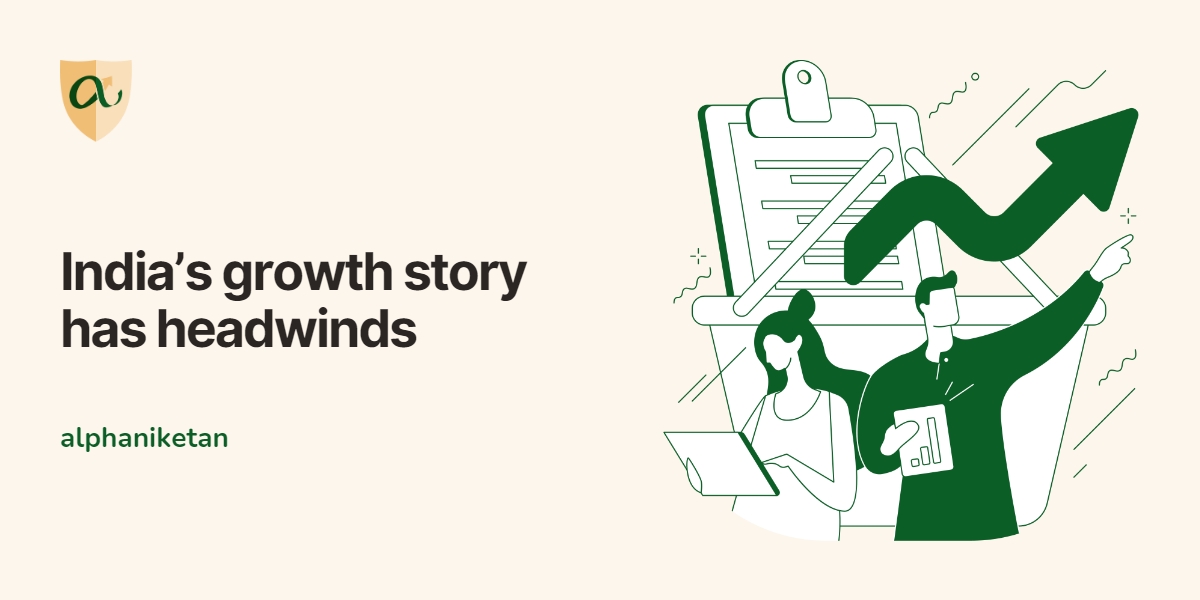 Read more about the article India’s growth story has headwinds