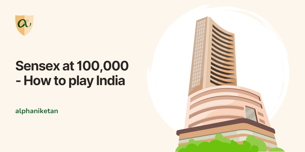 You are currently viewing Sensex at 100,000 – How to play India